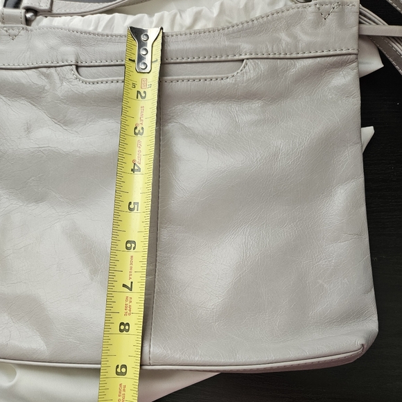 HOBO Silver Leather Cambel Crossbody Bag - Picture 7 of 8